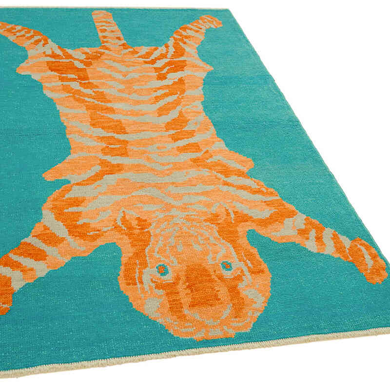 Yeni Kaplan Desenli Halı - 123 cm x 184 cm - K0079232