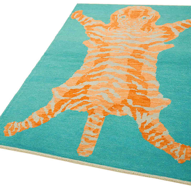 Yeni Kaplan Desenli Halı - 123 cm x 184 cm - K0079232