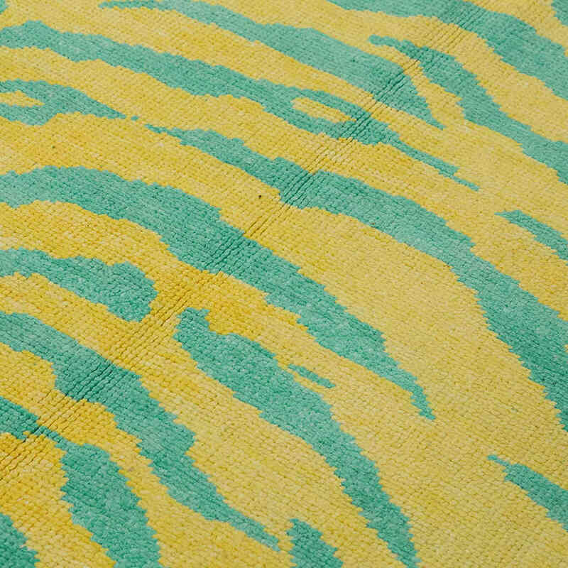 New Hand-Knotted Tiger Rug - 6' 2" x 8' 5" (74" x 101") - K0079233