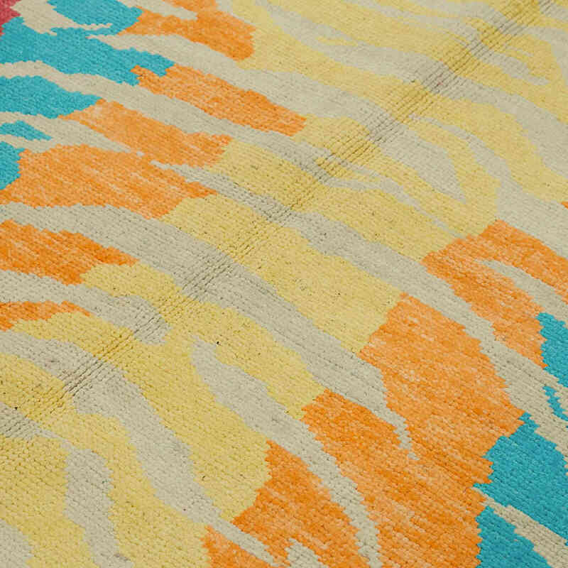 New Hand-Knotted Tiger Rug - 6' 4" x 7' 10" (76" x 94") - K0079236