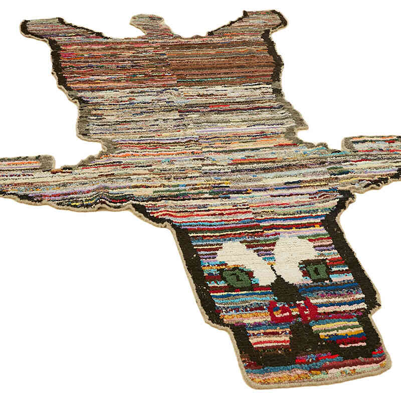 Alfombra Nueva de Nudo a Mano con Diseño de Tigre - 200 cm x 324 cm - K0079240