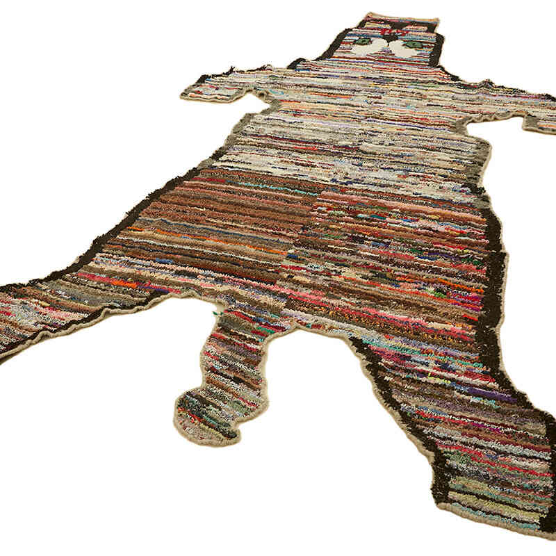 Alfombra Nueva de Nudo a Mano con Diseño de Tigre - 200 cm x 324 cm - K0079240