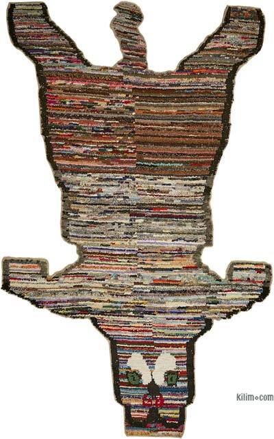 New Hand-Knotted Tiger Rug - 6' 7" x 10' 8" (79" x 128")