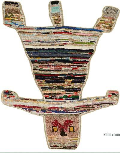 New Hand-Knotted Tiger Rug - 5' 3" x 6' 7" (63" x 79")