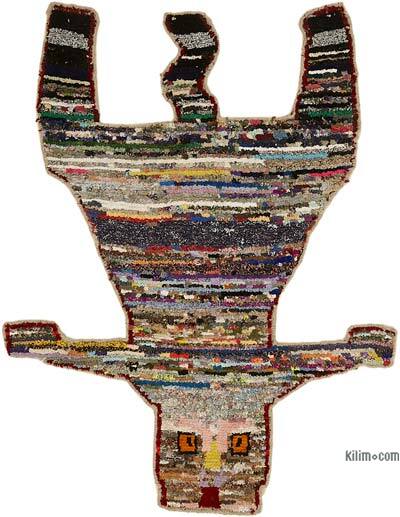New Hand-Knotted Tiger Rug - 4' 11" x 6' 5" (59" x 77")