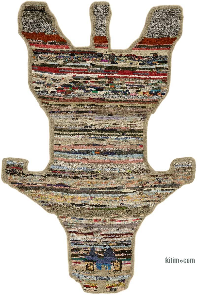 New Hand-Knotted Tiger Rug - 4' 11" x 6' 8" (59" x 80") - K0079245