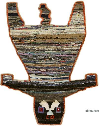 New Hand-Knotted Tiger Rug - 4' 9" x 6'  (57" x 72")