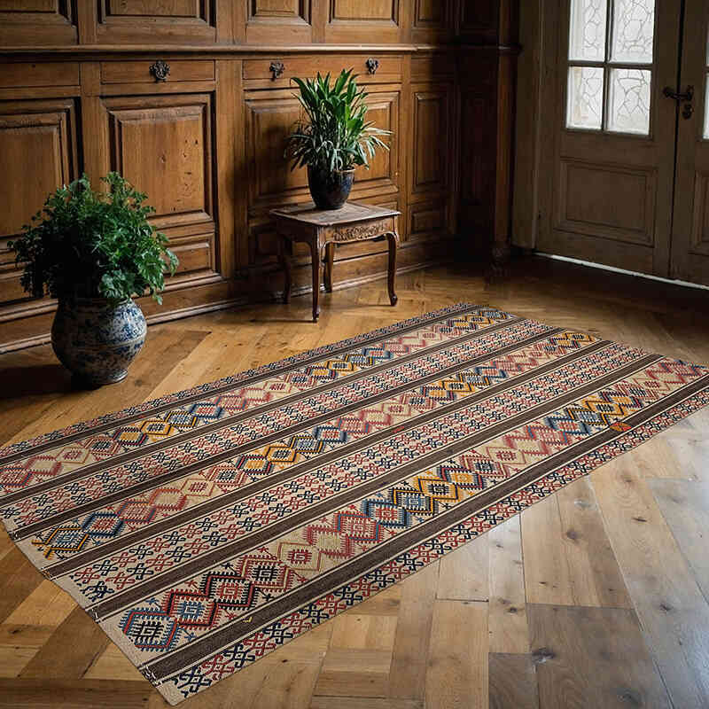 Vintage Anatolian Flatweave - 4'  x 7' 5" (48" x 89") - K0079270
