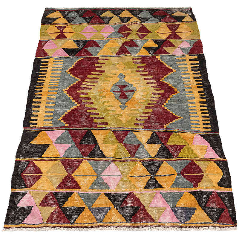 Vintage Cal Kilim Rug - 3' 1" x 4' 10" (37" x 58") - K0079272