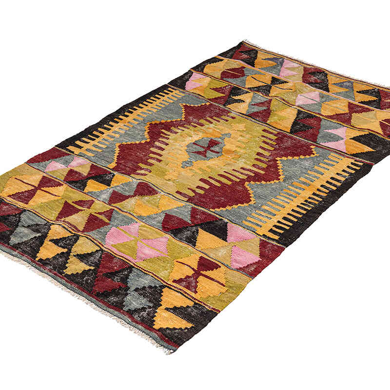 Vintage Cal Kilim Rug - 3' 1" x 4' 10" (37" x 58") - K0079272