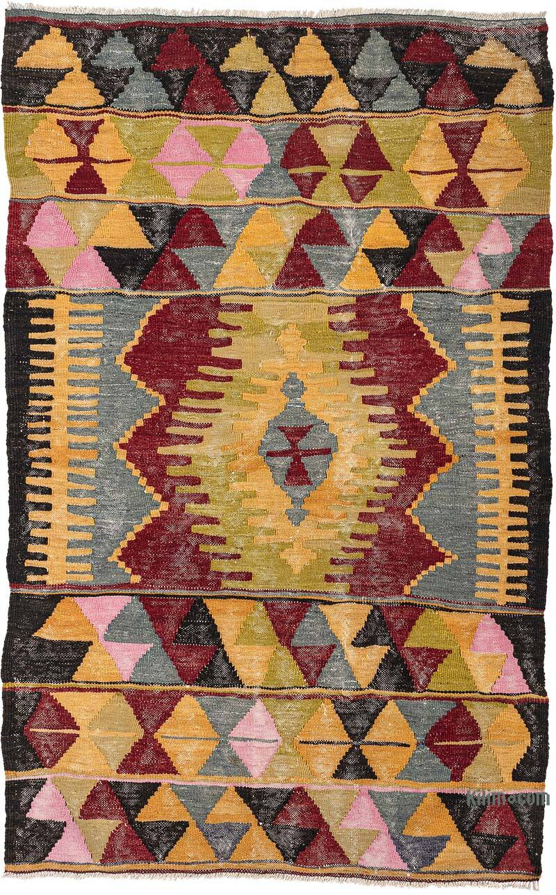 Vintage Cal Kilim Rug - 3' 1" x 4' 10" (37" x 58") - K0079272