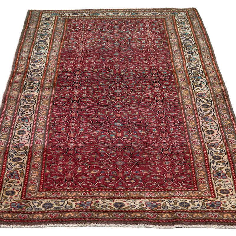Alfombra Vintage Turca Anudada a Mano - 101 cm x 175 cm - K0079284