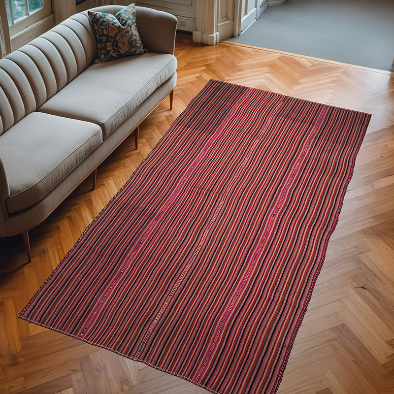 Alfombra Vintage Anatolian Kilim - 143 cm x 270 cm - K0079287