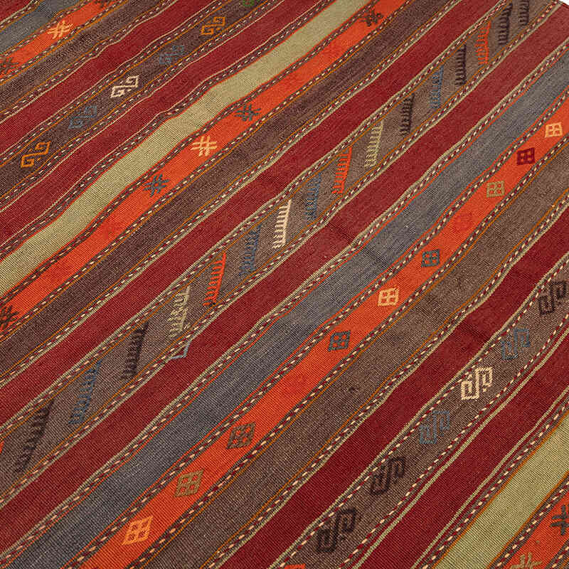 Vintage Denizli Kilim Rug - 5' 2" x 8'  (62" x 96") - K0079289