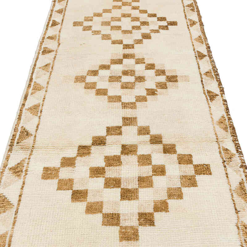 Vintage Tribal Runner Rug - 3' 3" x 11' 5" (39" x 137") - K0079291