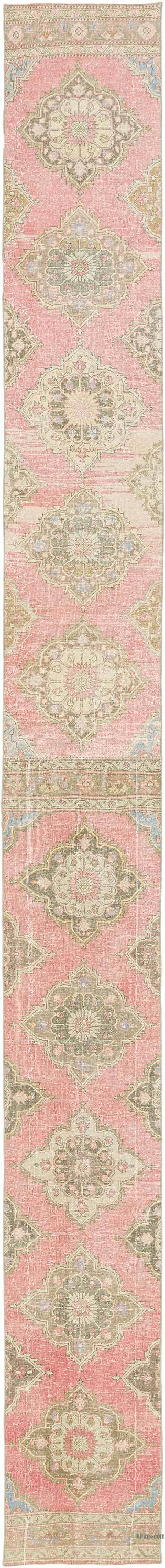 Vintage Turkish Runner Rug - 2' 6" x 24' 9" (30" x 297")