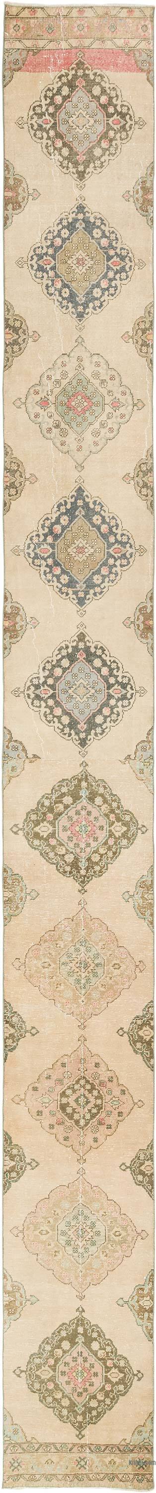 Vintage Turkish Runner Rug - 2' 4" x 23' 5" (28" x 281")