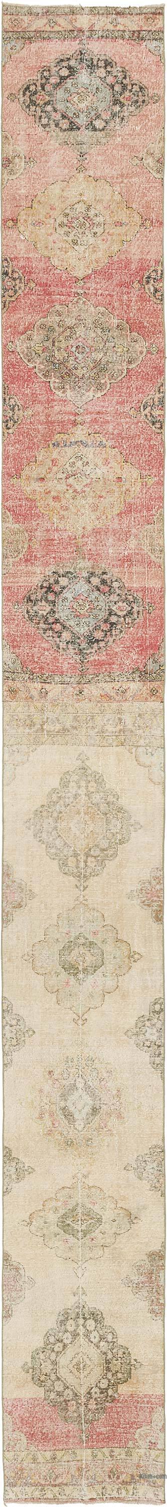 Vintage Turkish Runner Rug - 2' 6" x 23' 5" (30" x 281")