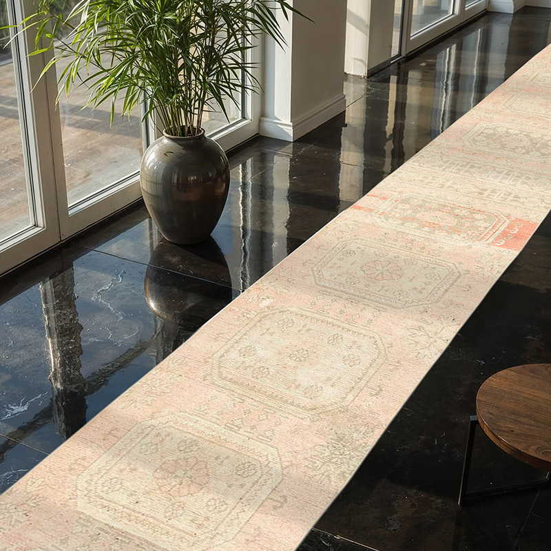 Alfombra Turca Vintage de pasillo - 76 cm x 678 cm - K0079306