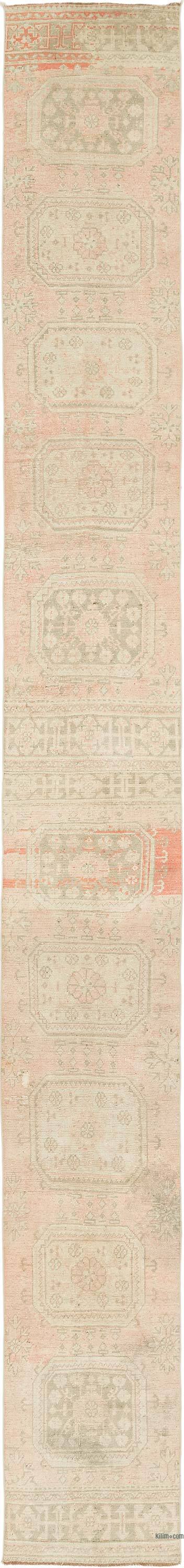 Vintage Turkish Runner Rug - 2' 6" x 22' 3" (30" x 267")