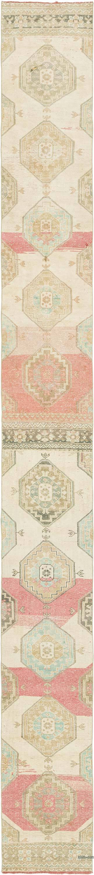 Vintage Turkish Runner Rug - 2' 4" x 22' 1" (28" x 265")