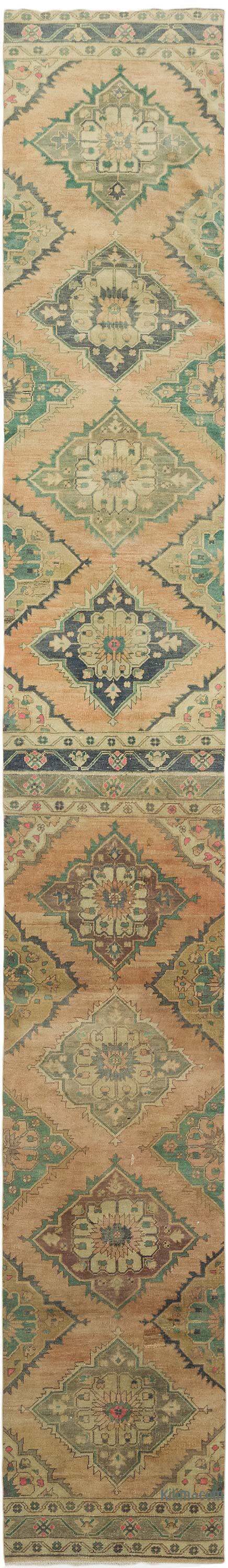 Vintage Turkish Runner Rug - 2' 10" x 20' 1" (34" x 241") - K0079340