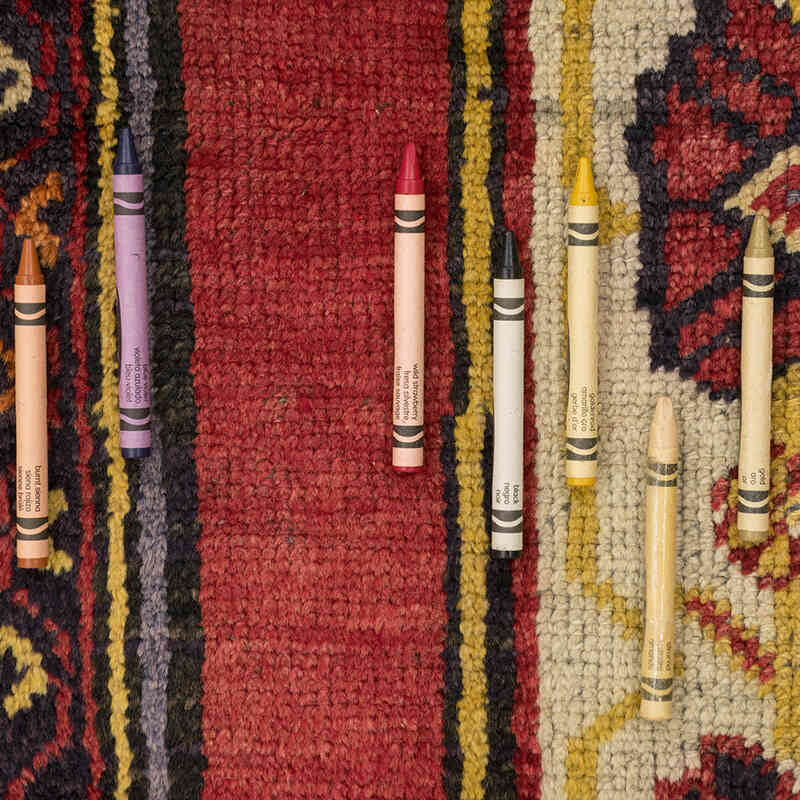 Vintage Turkish Hand-Knotted Rug - 9' 8" x 11' 3" (116" x 135") - K0079351