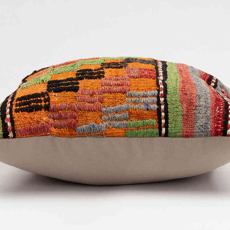 Kilim Yastık Kılıfı - 40 cm x 40 cm - K0079380