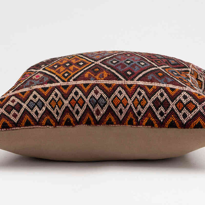 Kilim Pillow Cover - 1' 4" x 1' 4" (16" x 16") - K0079386