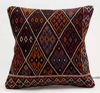 Kilim Pillow Cover - 1' 4" x 1' 4" (16" x 16")