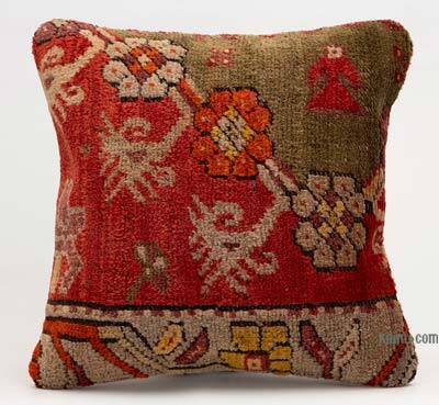Turkish Pillow Cover - 1' 4" x 1' 4" (16" x 16")
