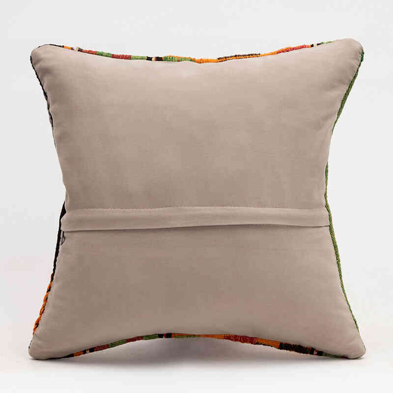 Kilim Pillow Cover - 1' 4" x 1' 4" (16" x 16") - K0079403