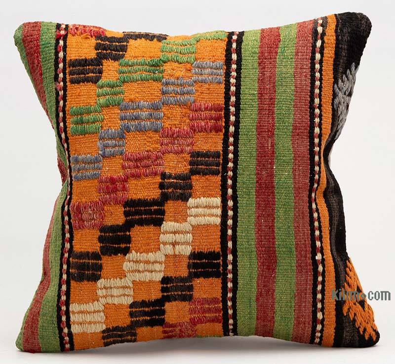 Kilim Pillow Cover - 1' 4" x 1' 4" (16" x 16") - K0079403