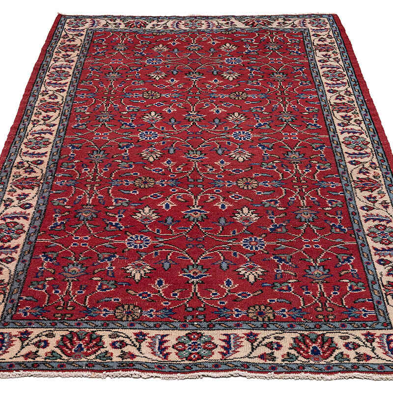 El Dokuma Vintage Halı - 123 cm x 208 cm - K0079406