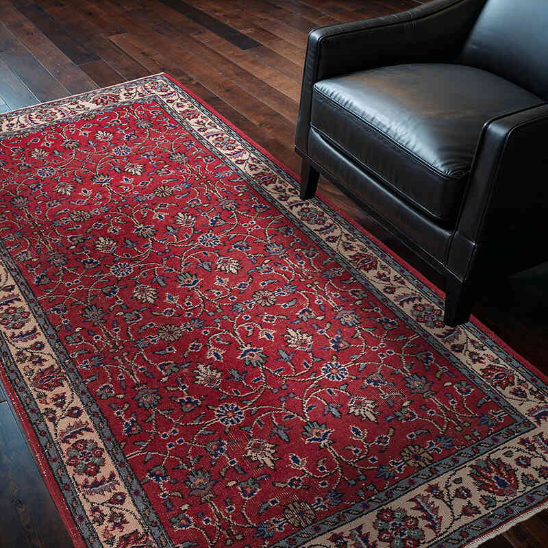 El Dokuma Vintage Halı - 123 cm x 208 cm - K0079406