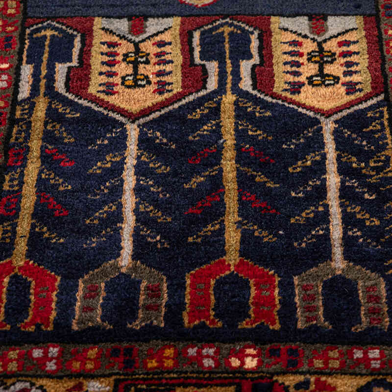 Alfombra Vintage Turca Anudada a Mano - 98 cm x 210 cm - K0079408