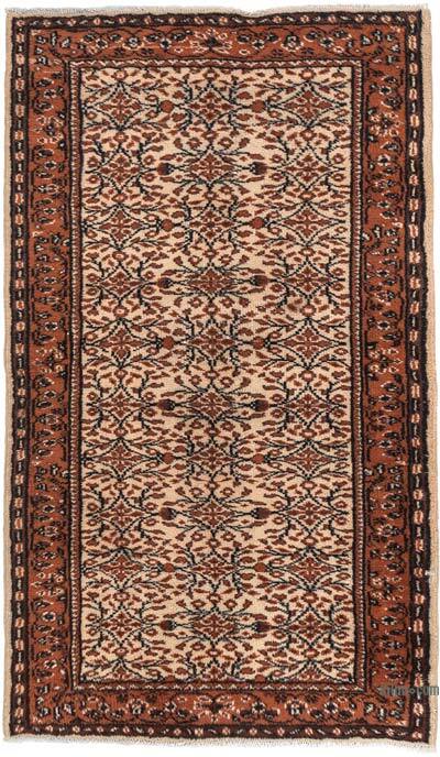 Alfombra Vintage Turca Anudada a Mano - 118 cm x 202 cm