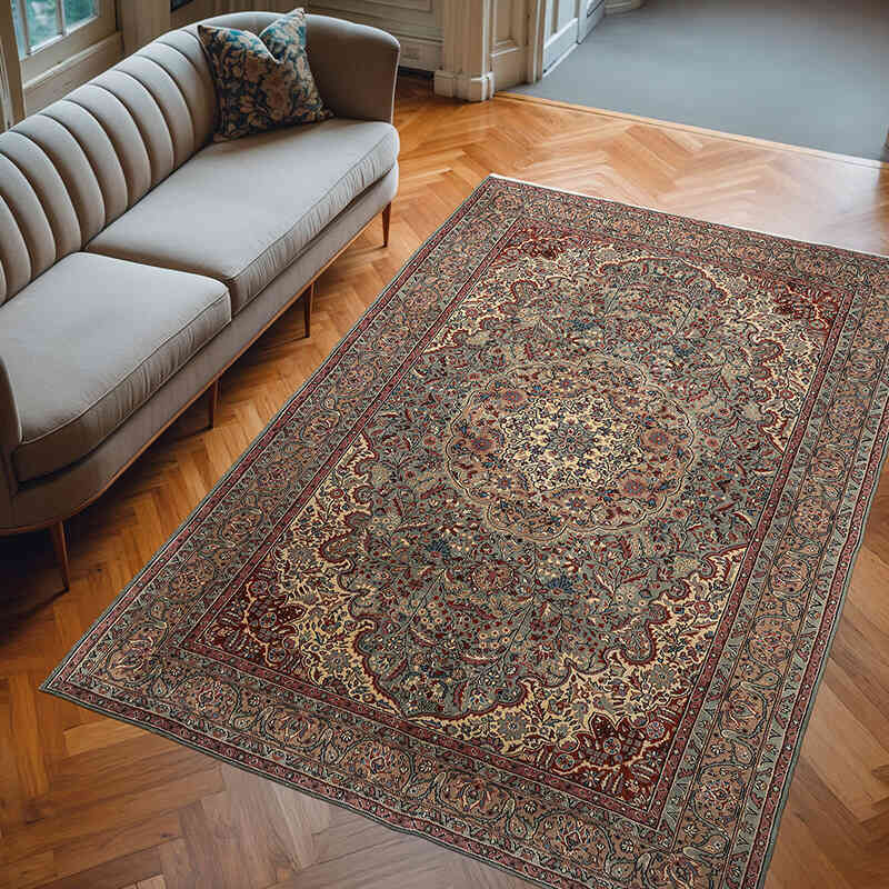 El Dokuma Vintage Halı - 200 cm x 300 cm - K0079416