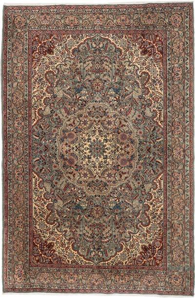 Vintage Turkish Hand-Knotted Rug - 6' 7" x 9' 10" (79" x 118")