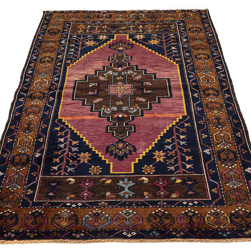 Alfombra Vintage Turca Anudada a Mano - 106 cm x 190 cm - K0079422
