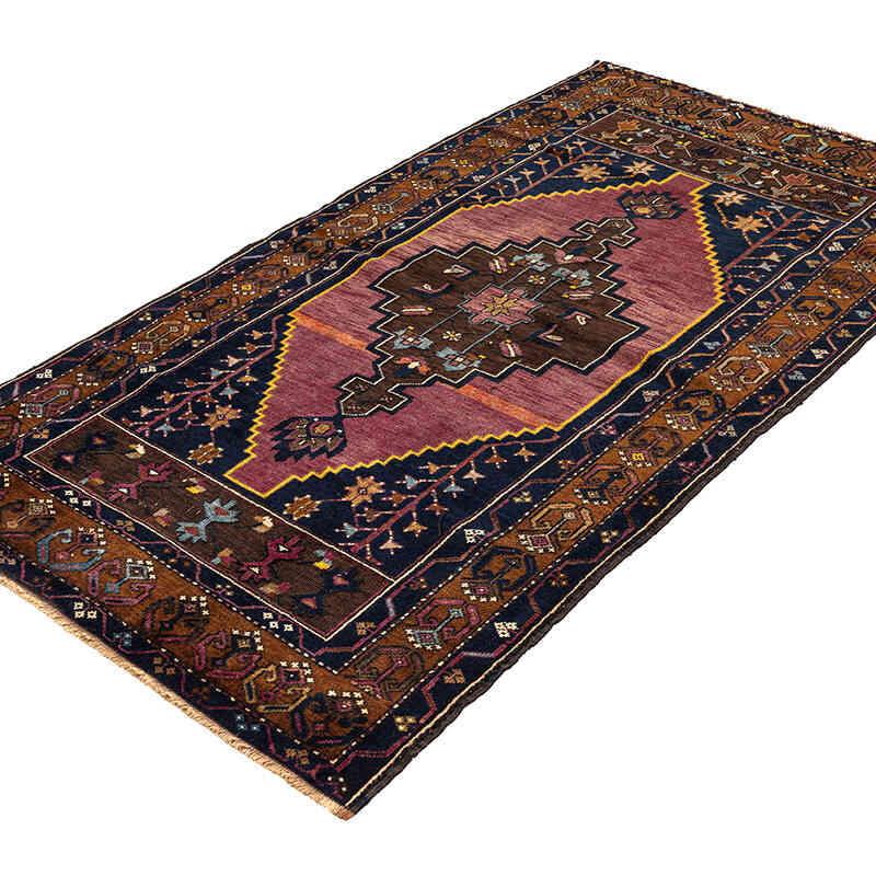 Alfombra Vintage Turca Anudada a Mano - 106 cm x 190 cm - K0079422