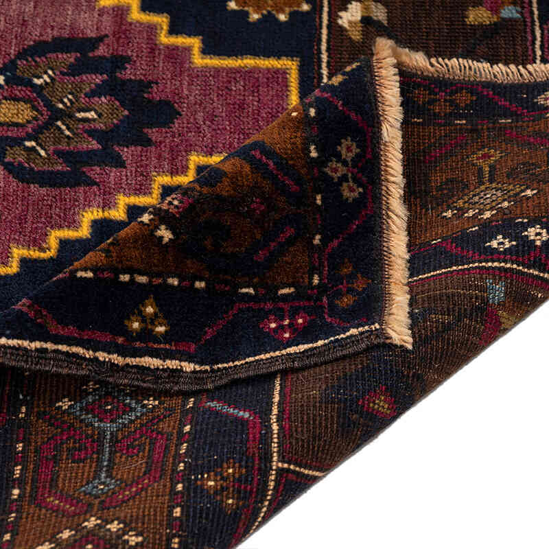 Alfombra Vintage Turca Anudada a Mano - 106 cm x 190 cm - K0079422
