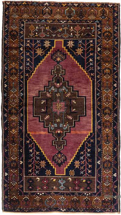 Vintage Turkish Hand-Knotted Rug - 3' 6" x 6' 3" (42" x 75")