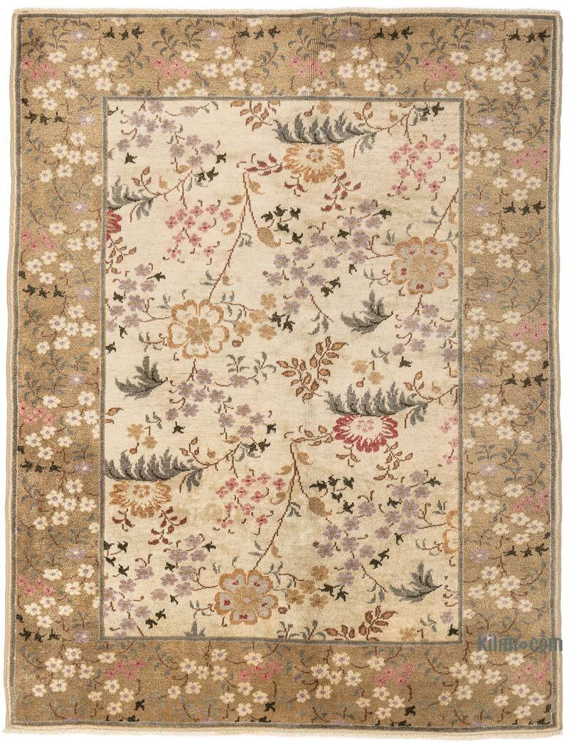 Turkish Hand-Knotted Rug - 5'  x 6' 6" (60" x 78") - K0079425