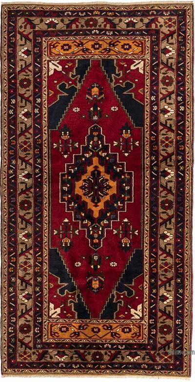Alfombra Vintage Turca Anudada a Mano - 130 cm x 250 cm