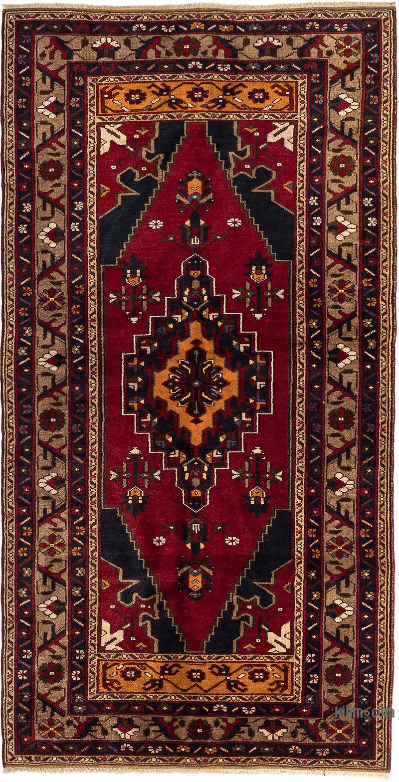Vintage Turkish Hand-Knotted Rug - 4' 3" x 8' 2" (51" x 98") - K0079426
