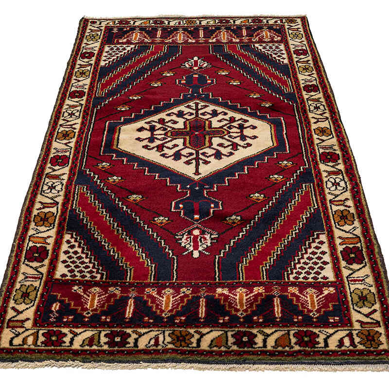 Vintage Turkish Hand-Knotted Rug - 3' 3" x 6' 3" (39" x 75") - K0079427