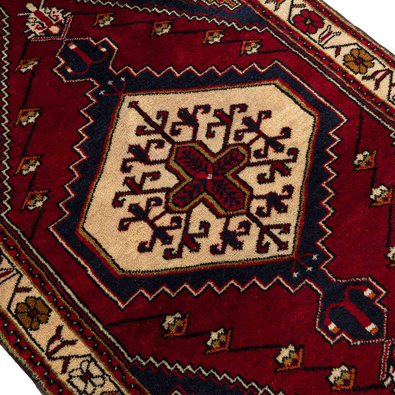 Vintage Turkish Hand-Knotted Rug - 3' 3" x 6' 3" (39" x 75") - K0079427