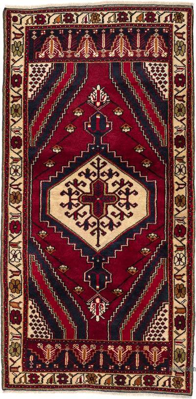 Alfombra Vintage Turca Anudada a Mano - 99 cm x 190 cm