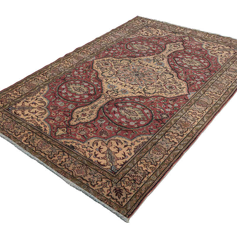 Alfombra Vintage Turca Anudada a Mano - 152 cm x 215 cm - K0079432